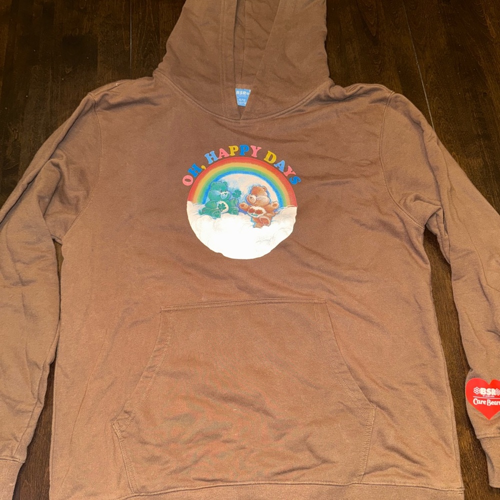 Authentic By Samii Ryan Brown Care Bear Hoodie With Graphic Design